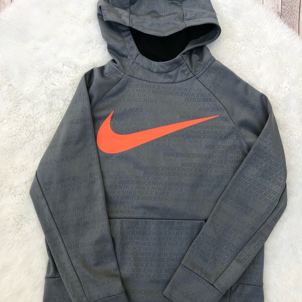 Nike thermafit boys hoodie Medium Gray B(9)